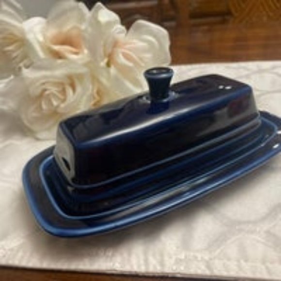 Other - Fiesta 1/4lb Cobalt Butter Dish